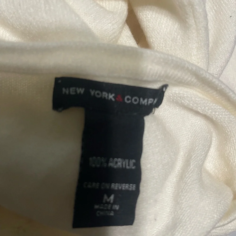 New York & Company Ivory Knit Sweater - Picture 4 of 4